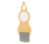 Cat Comb - 27g Comfortable Shedding Pet Comb With Magnifier | Cat Grooming Comb, Pet Knots Removal, Metal Teeth, Grooming Tool For Short Medium And Long Pet Hair, Pet Supplies