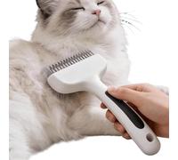 Cat Comb - Non Slip Dematting And Shedding Pet Grooming Brush For Cats And Dogs, Gentle Detangling Comb For Long Short Hair Matted Removal Indoor Bathing