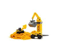 CAT Construction Toys Little Machines Ground Crew Playset avec Insta-Dirt - Jouets sensoriels pour Les Enfants de 3 Ans et Plus - 15X Fast-Growing Dirt Compound & 2 Vehicles
