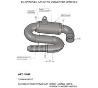 COLLECTEUR DE CONVERTISSEUR CATALYTIQUE SBK APPROUVÉ PAR L'UE