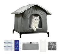 Cat Cooling House - Breathable Pet Coolings Bed Shelter for Cats | Ice Silk Fabric with Ventilated Design, Elevated Cooling Pet House for Heat Relief Sleeping Rest Use