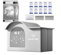 Cat Cooling House - Chiot Chiot | House of Cool Portable Pliing Isolé, Chats pour Chats avec Climatiseur À Air, Maison De Chenil pour Animaux Animaux De Chiots en Plein Air