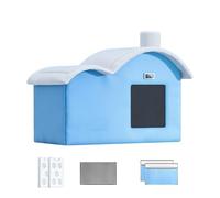 Cat Cooling House, Foldable Puppy Kennel, Insulated Pet Shelter, Ice Pack & Absorbent Bag System, Portable Ventilated Cabin, Summer Bed, Perfect for Indoor, Outdoor, Travel