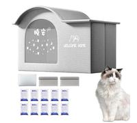 Cat Cooling House, Puppy Kennel Shelter, Foldable Portable Structure, Breathable Pet Cabin, 16.54x15.75x12.01 inches Lightweight Compact Refuge for Dogs Indoors Outdoors Travel Use