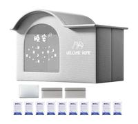 Cat Cooling House, Puppy Kennel Shelter, Insulated Foldable Design, Portable Use, Pet Summer Bed for Indoor, Outdoor, Home, Travel, Crate Rest Area, 16.54x15.75x12.01 inches