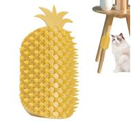 Cat Corner Brush, Pet Grooming Massager, 6.81x3.94x1.77 inches, Easy to Use Fun Supply, Versatile Pineapple Fruit Shape, Wall Corner Massage Comb for Cats
