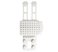 Cat Corner Groomer - 20x10cm Cat Corner Scratcher, Silicone Shedding Rubbing Cats Wall Scratcher | Pet Itch Tool | Adjustable Strap For Climbing Frames, Table Legs, Fits Long & Short Hair Cats, Dogs
