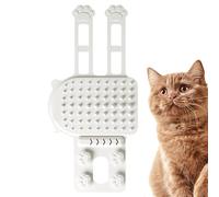 Cat Corner Groomer, Wall Mounted Cat Face Massager, 7.87x3.94 inches Personal Grooming Soft Bristle Brush, Easy-Install Cat Scratch Tool for Table Legs and Furniture Corners