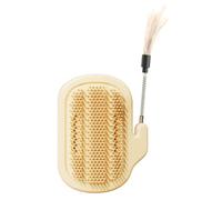 Cat Corner Scratcher, Self Grooming Brush, Furniture Protector Comb, Built-In Catnip Compartment, Soothing Massage Bristles, Perfect for Indoor Couch Corners and Multi-Pet Home Grooming Needs