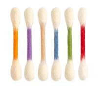 Cat Cotton Swab Toy, 6 Piece Catnip Chew Stick, Interactive Kitten Play Set | Catnip Chew Design, Six Piece Cotton Swab Cat Toy Set, Interactive Kitten Play Sticks, for Boredom Relief Exercise Indoor