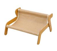 Cat Couch Scratcher, Kitten Scratching Couch, Fabric Outer Part, Sturdy Wood Base, Ideal for Indoor Claw Care and Lounge Use, 21.26x17.32x11.02 inches, Beige Color, 1 Piece