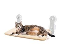 CAT COUNT COUPE CATTO FENÊTRE | Piège De Fenêtre Pour Animaux De Compagnie Pliant Avec Une Main D'aspiration, Hamacs De Cadre En Métal Kaki, 27.6-27.6-33.1 Livres Roulement De Lit Ca