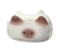 Cat Crayon Cat - Jolie Pouche De Crayon | Sac De Fournitures Scolaires À Grande Capacité | Grand Boîtier De Stylo De Rangement Avec Conception De Toast Pour La Papeterie Des Filles Notes Collantes Et