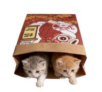 Cat Crinkle Bag, Interactive Kitten Paper Toy, Indoor Hiding Tunnel | Interactive Cat Crinkle Bag, Paper Kitten Play Toy, Engaging Noise Feature, Essential Indoor Pet Boredom Relief Accessory