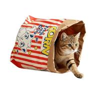 Cat Crinkle Sack | Sac Crinkle en Papier Pliable et Portable | Boîtes en Papier Cartoon | Pour Chatons, Petits Chiens, Extérieur, Voyage, Voiture, Camping, Bureau, Chevet, Fenêtre, Chaise, Canapé, Cha