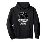 Cat Cuddles Calm My Chaos Anxiety Sweat à Capuche