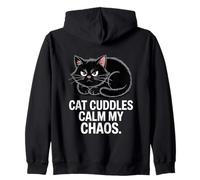 Cat Cuddles Calm My Chaos Anxiety Sweat à Capuche