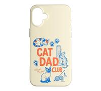 Cat Dad Club Funny Cat Lover Father's Day Coque pour iPhone 16 Plus