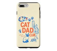 Cat Dad Club Funny Cat Lover Father's Day Coque pour iPhone 7 Plus/8 Plus