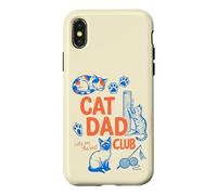 Cat Dad Club Funny Cat Lover Father's Day Coque pour iPhone X/XS