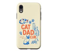 Cat Dad Club Funny Cat Lover Father's Day Coque pour iPhone XR