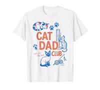 Cat Dad Club Funny Cat Lover Father's Day T-Shirt