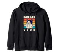 Cat Dad Club Funny Vintage Retro Sunset Style années 80 Sweat à Capuche