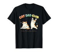 Cat Dad Club Happy Feline Owner Homme Pet Lover T-Shirt