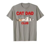 Cat Dad Club | La Vie est Meilleure avec Les vêtements pour Chats Cats Father T-Shirt
