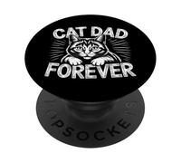 Cat Dad Forever PopSockets PopGrip Adhésif