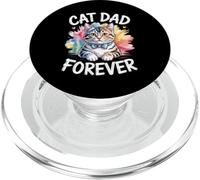 Cat Dad Forever PopSockets PopGrip pour MagSafe