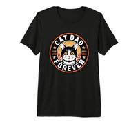 Cat Dad Forever T-Shirt Haut de Gamme