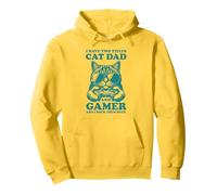 Cat Dad Gamer Funny Gaming Father I Have Two Titles for Men Sweat à Capuche