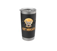 Cat Dad Halloween Costume Cat Dadcula Funny Cats Lovers Gobelet isotherme en acier inoxydable double paroi
