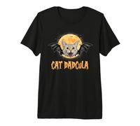 Cat Dad Halloween Costume Cat Dadcula Funny Cats Lovers T-Shirt Haut de Gamme