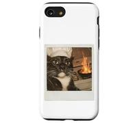 Cat Dad Meme Chat Chef Brainrot Humour Campus Coque pour iPhone SE (2020) / 7/8