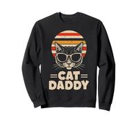 Cat Daddy Lunettes de Soleil rétro Style années 80 Sweatshirt