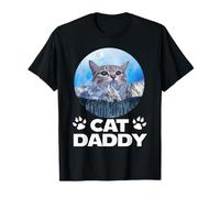 Cat Daddy Sunset Funny Kitty Father's Day Cats Lover T-Shirt