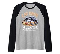 Cat Dads Social Club Cat Dad Manche Raglan