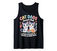Cat Dads Social Club Funny Cat Dad Kawaii Débardeur