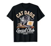Cat Dads Social Club Un père de chat drôle et sarcastique T-Shirt