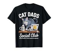 Cat Dads Social Club Un père de chat drôle et sarcastique T-Shirt