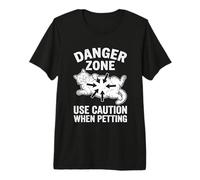 Cat Danger Zone... Drôle propriétaire de Chat Chat Papa Chat Maman Meme Chats T-Shirt Haut de Gamme