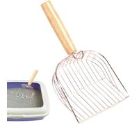 Cat Deatter Box Scooper, Cat Box Scooper | Tamiseur à barrages antidérapant - en métal vacé tamisé pelle profonde, tamis lourd avec crochet, pour litière