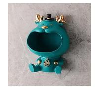 Cat Decoration Statue, Big Mouths Storage Box, Lucky Cat Sculpture Large, Key Bowl Key Storage, Sculpture Decoration for Hallway, Living Room, Wall Hanging,B Green