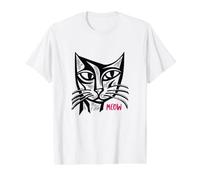 Cat Design Meow pour Les Amoureux des Chats T-Shirt Graphique avec Valeur