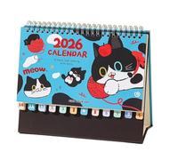 Cat Desk Calendar 2026 - Spiral Kitten Planner | 12-Month Spiral-Bound Kitten Calendar For Home, School, Room, Or Study, Perfect For Planning, Scheduling, Organization, And Cute Desk Decoration