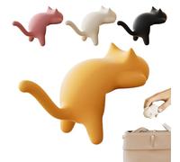Cat Desktop Hook, Table Hook Design, Removable Clamp Organizer, Multipurpose 4-Piece Clip Set, Ideal for Kitchen Cable Bathroom Purse Backpack Closet Classroom Cord Management