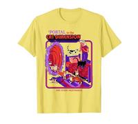 Cat Dimension Sci FI Retro Vintage Funny Adult Humor T-Shirt, Homme, Citron, XXL