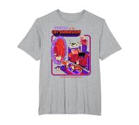 Cat Dimension Sci FI Retro Vintage Funny Adult Humor T-Shirt, Homme Grandes Tailles, Gris Chiné, 4X Tall